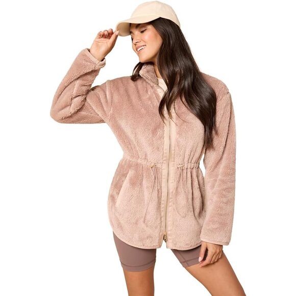 DreamPlush Double Zip Everyday Jacket for Women – Ultra Soft Lightweight Tunic w